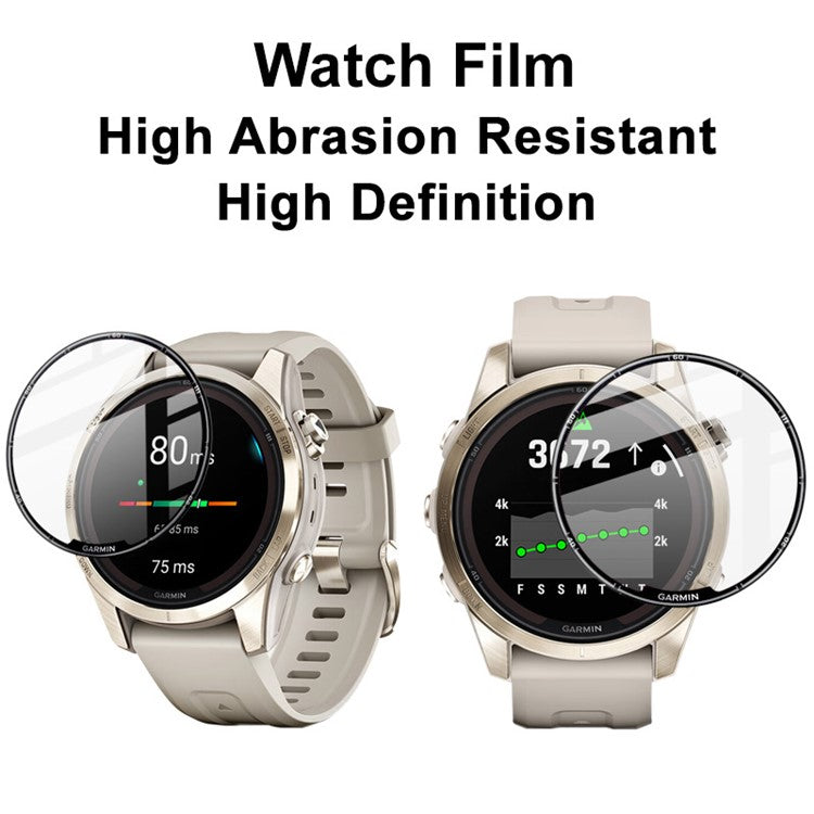IMAK For Garmin Fenix 7S Pro Watch Screen Protector HD Clear PMMA Anti-Scratch Film