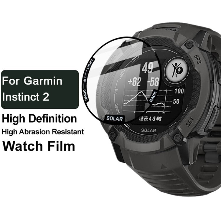 IMAK For Garmin Instinct 2 PMMA Watch Screen Protector Anti-scratch Screen Protective Film