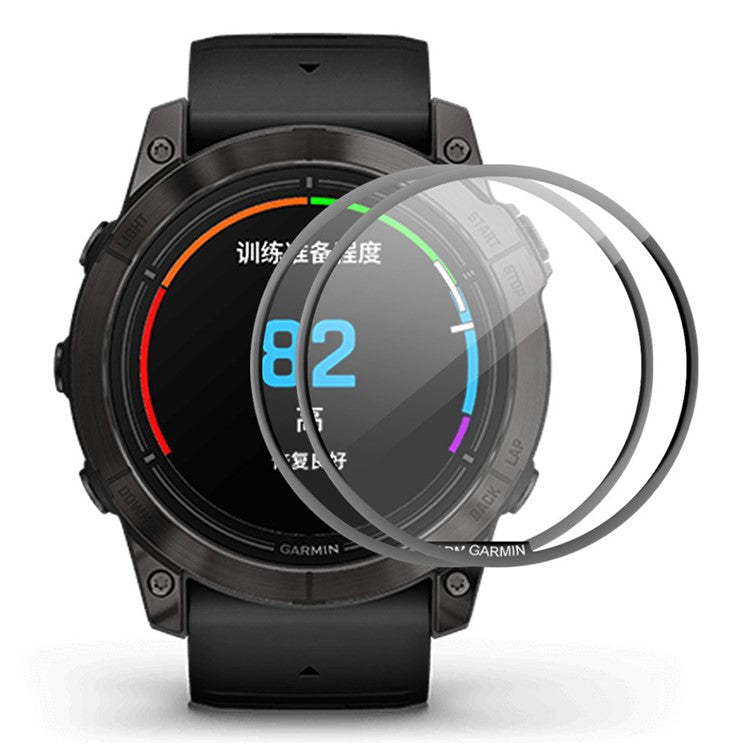 ENKAY HAT PRINCE 2Pcs For Garmin epix Pro (Gen 2) 42mm PMMA Screen Protector 3D Curved Soft PC Edge Watch Full Screen Film