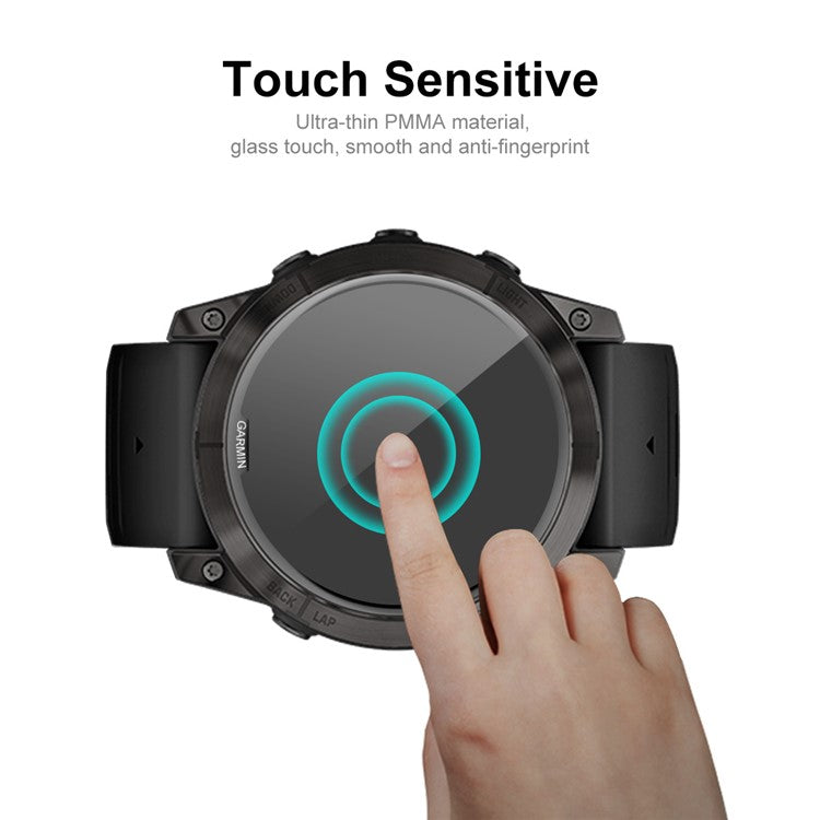 ENKAY HAT PRINCE 2Pcs For Garmin epix Pro (Gen 2) 42mm PMMA Screen Protector 3D Curved Soft PC Edge Watch Full Screen Film