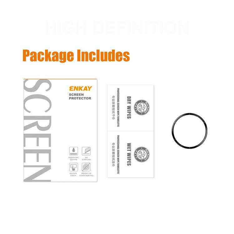 ENKAY HAT PRINCE For Garmin Venu 3 3D Curved Soft PC Edge + PMMA Screen Protector HD Clear Full Cover Film