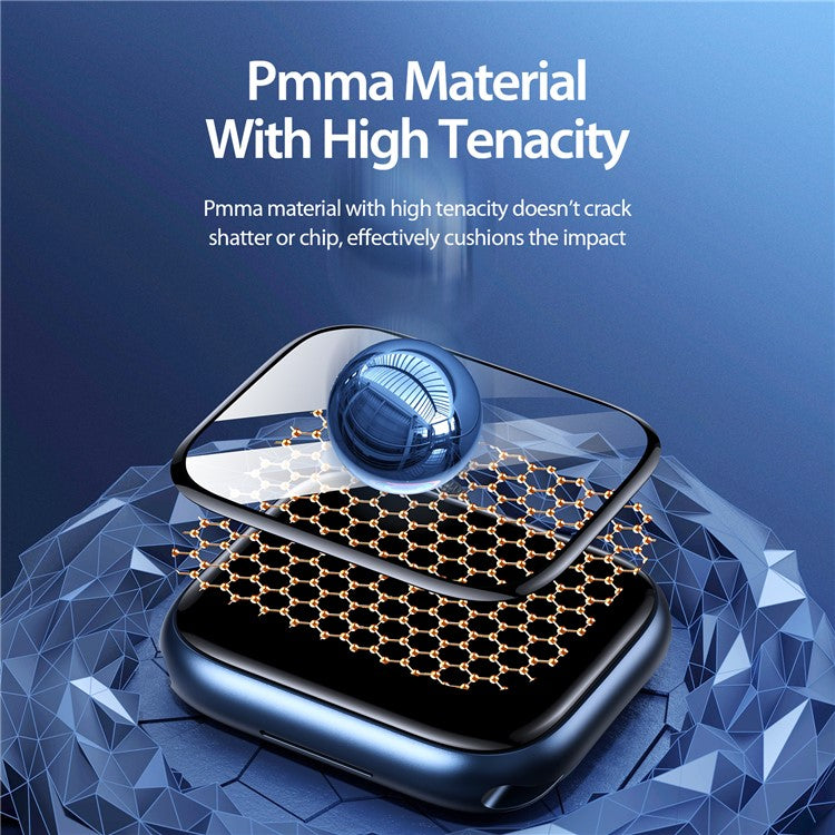 DUX DUCIS 2Pcs Screen Protector for Apple Watch SE (2023) / SE (2022) / SE / 6 / 5 / 4 40mm , Clear 3D Curved Edge TPE+PMMA Watch Film