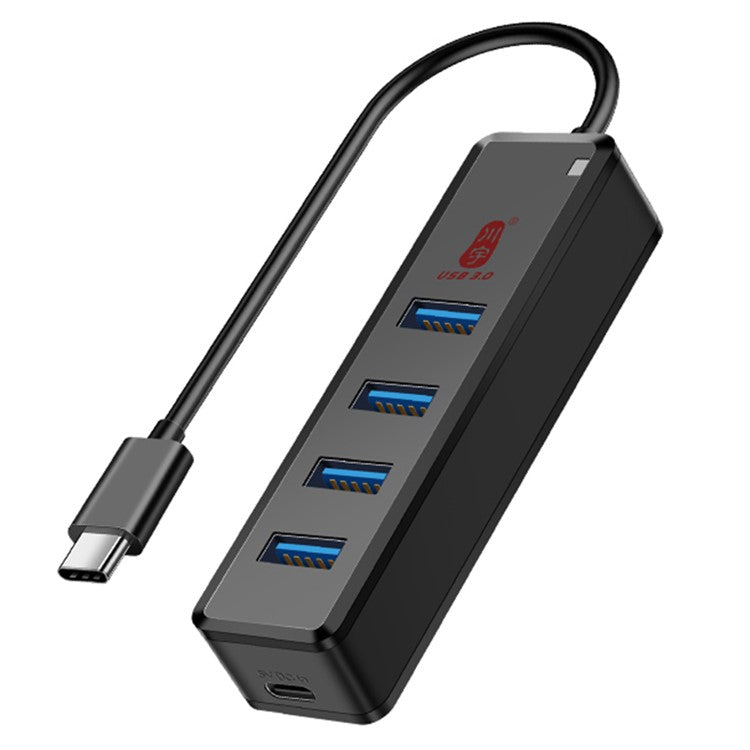 KAWAU H302C 15cm High-Speed Type-C Hub Adapter 4 USB3.0 Docking Station with Female Type-C Port