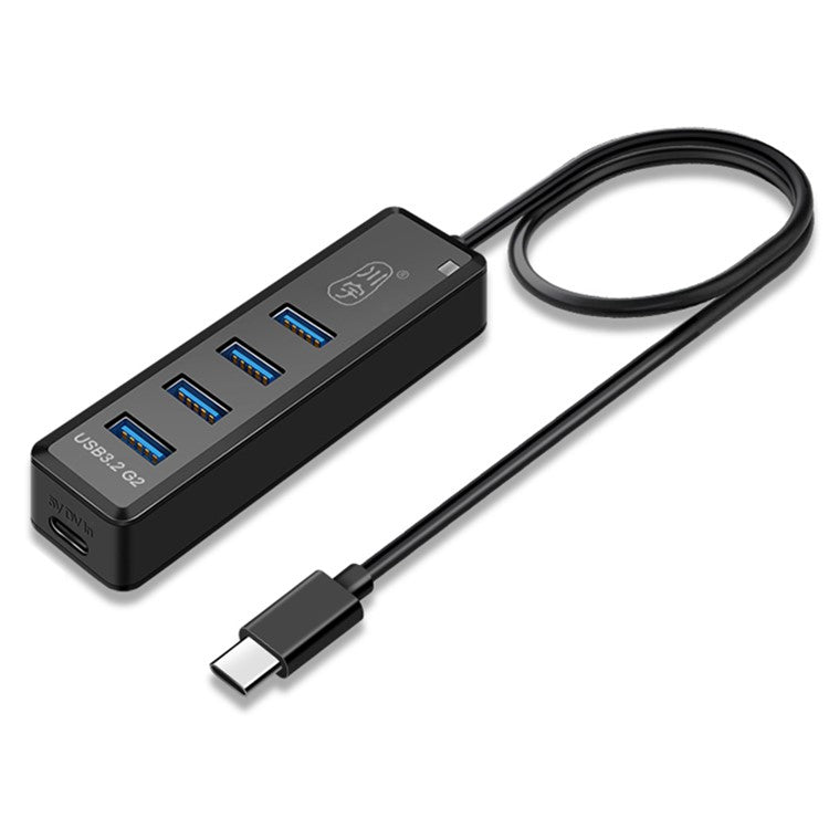 KAWAU H302pro 30cm USB-C Docking Station 10Gbps High-Speed 4 USB3.2 G2 Hub Adapter with Type-C Charging Port