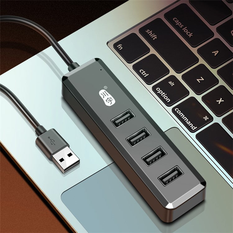 KAWAU H223 120cm Cable USB to 4xUSB 2.0 Hub Adapter Expansion Dock Station Converter for Laptop