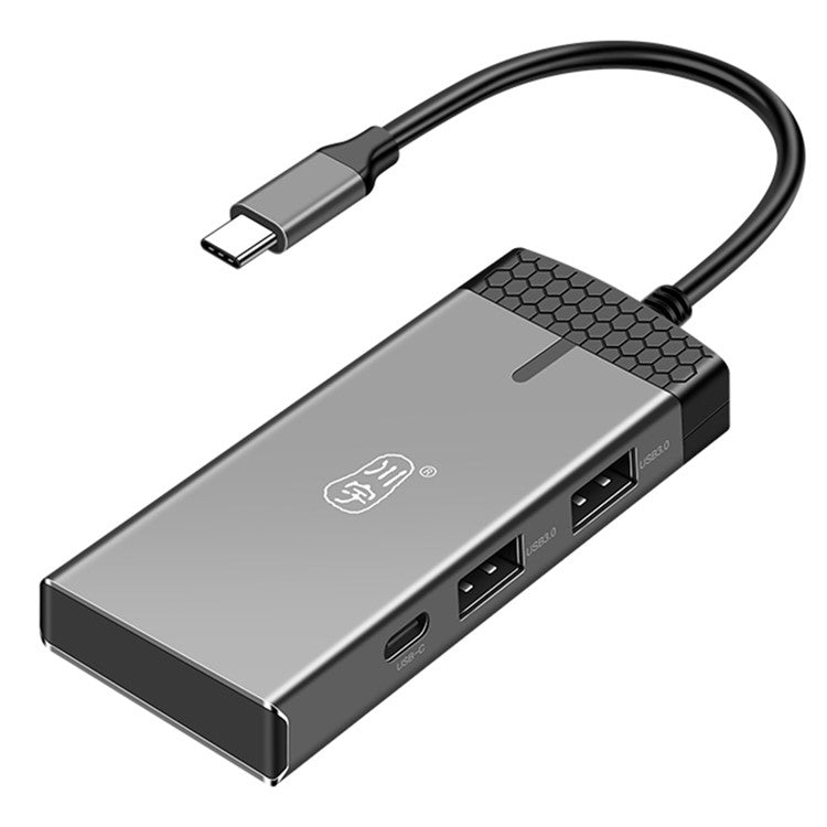 KAWAU H352 15cm Type-C Hub Adapter USB-C Docking Station with HD+2 USB3.0+Type-C+PD3.0+SD / TF Ports