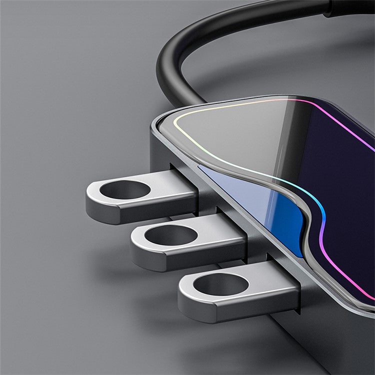 2308 7-in-1 Docking Station Type-C to USB3.0x3 + TF / SD + Type-C + Gigabit Network USB Hub Adapter