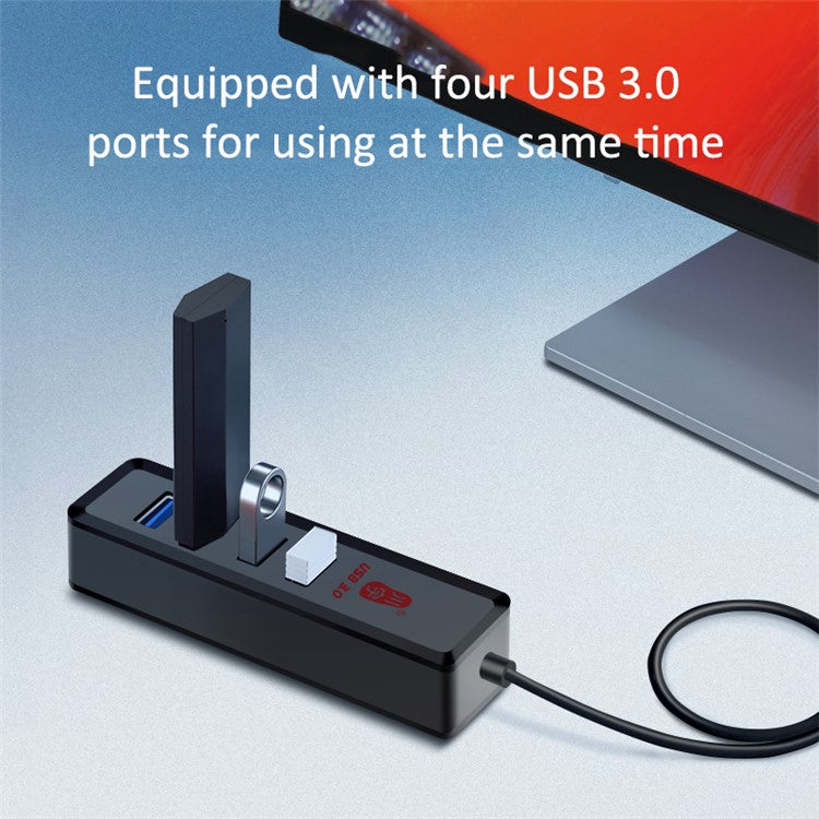 KAWAU H302S 60CM Cable USB Data Adapter Charging Dock Hub with 4xUSB 3.0 Ports