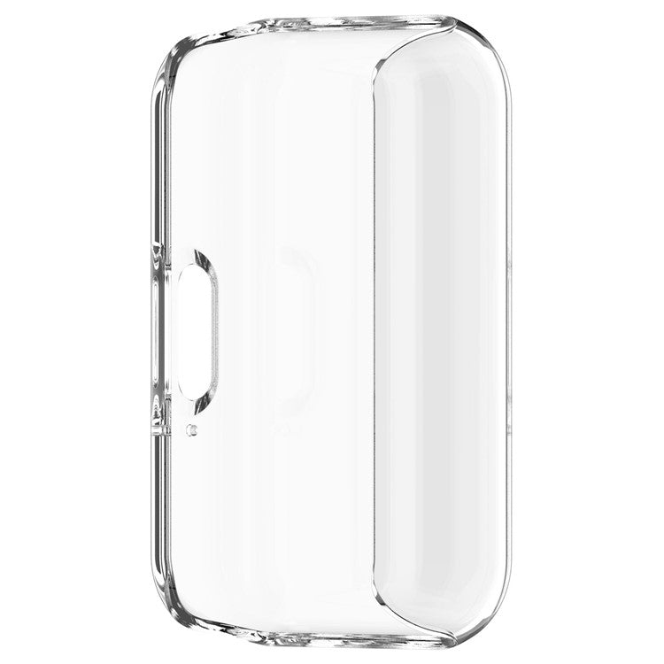 For Samsung Galaxy Fit3 Watch Frame Case Electroplating Fully Wrapped TPU Watch Cover - Transparent