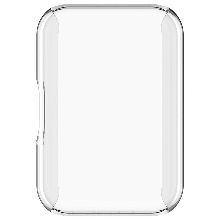 For Samsung Galaxy Fit3 Watch Frame Case Electroplating Fully Wrapped TPU Watch Cover - Transparent