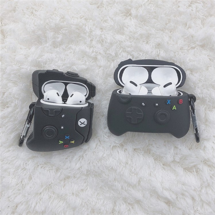 Gamepad Shape Silicone Protective Case for Apple AirPods Pro - Black