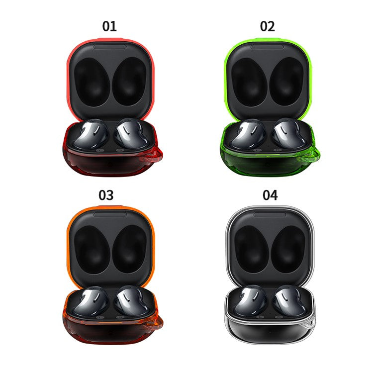 Drop Resistant Hard PC Case for Samsung Galaxy Buds Live / Buds Pro / Buds 2 / Buds 2 Pro - Transparent