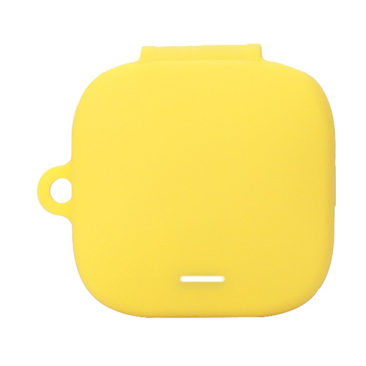 For Xiaomi Redmi Buds 6 Active Silicone Cover Bluetooth Earphone Sleeve with Anti-Lost Buckle - Yellow