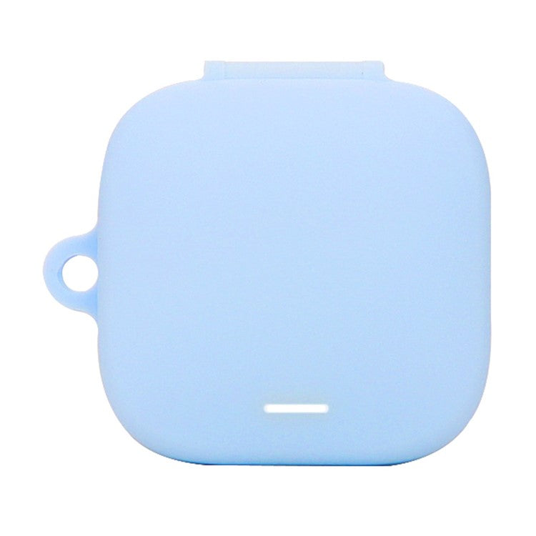 For Xiaomi Redmi Buds 6 Active Silicone Cover Bluetooth Earphone Sleeve with Anti-Lost Buckle - Sky Blue