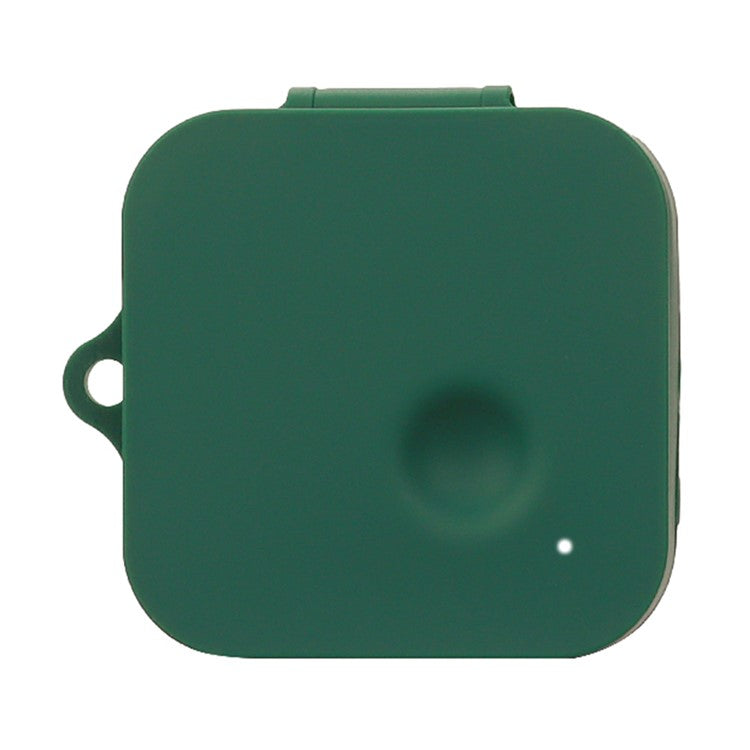 For Nothing Ear (R)-Ear 2024 Silicone Case Anti-Scratch Wireless Earphone Cover with Hanging Buckle - Blackish Green