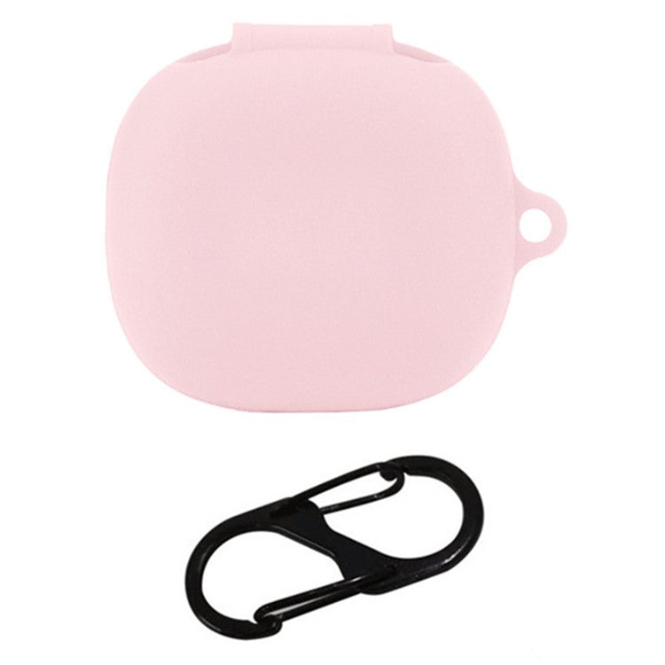 For Anker Soundcore P25i Silicone Cover Bluetooth Earphone Anti-scratch Sleeve with Anti-lost Buckle - Pink