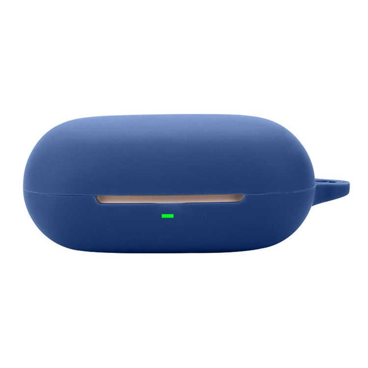 For Edifier Evo Open Headset Silicone Case Anti-Scratch Wireless Earphone Cover with Buckle - Dark Blue