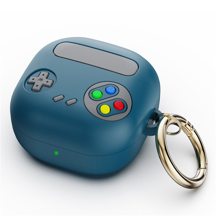 For Samsung Galaxy Buds Live / Buds Pro / Buds Pro 2 Silicone Case Retro Game Console Design Headset Cover - Blackish Green