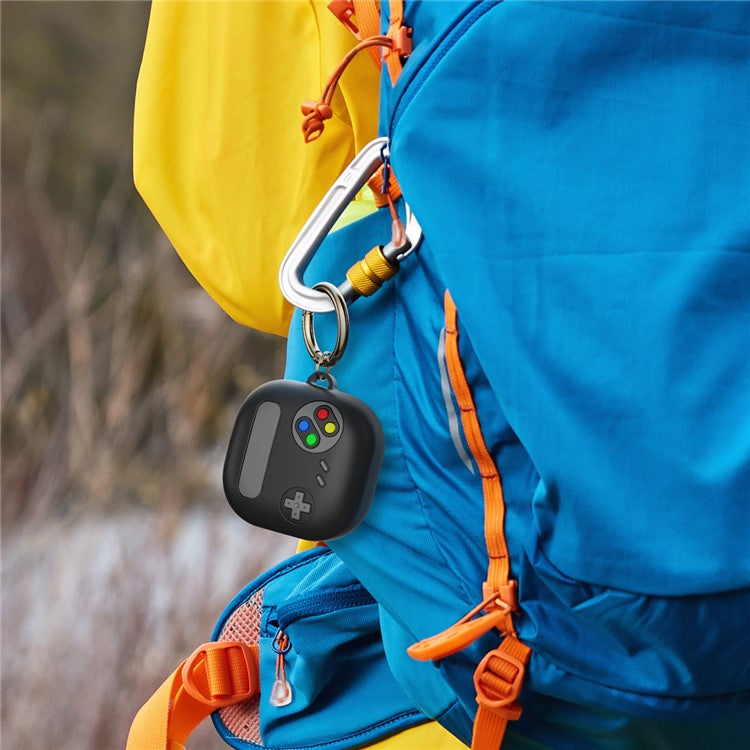 For Samsung Galaxy Buds Live / Buds Pro / Buds Pro 2 Silicone Case Retro Game Console Design Headset Cover - Blackish Green