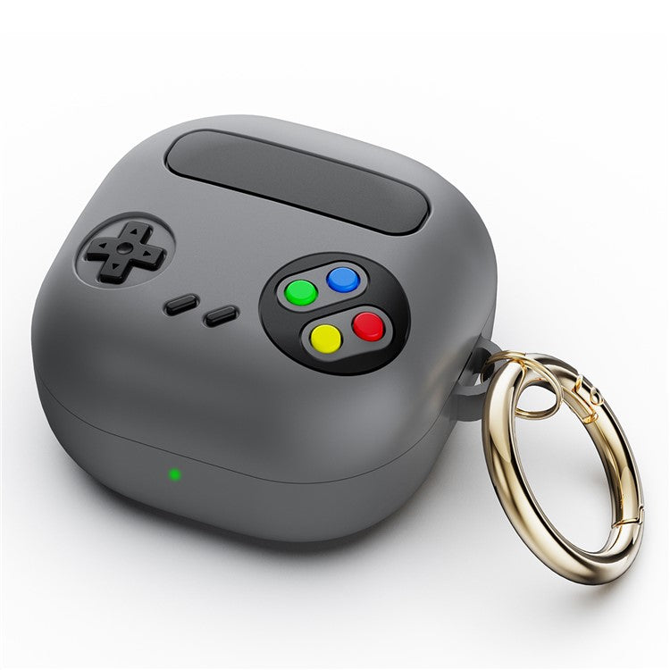 For Samsung Galaxy Buds Live / Buds Pro / Buds Pro 2 Silicone Case Retro Game Console Design Headset Cover - Grey