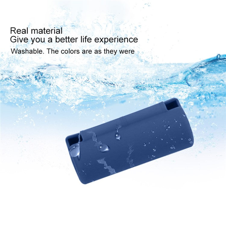 For Huawei Freebuds Lipstick 2 Silicone Case Anti-Scratch Bluetooth Earphone Cover - Dark Blue