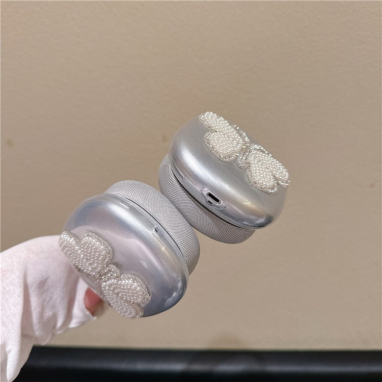 For AirPods Max 1 Pair Butterfly Decor Soft TPU Headphone Earmuff Shell Protective Cover