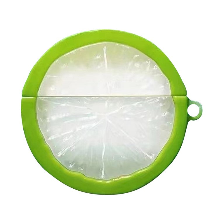 No.7 Silicone Cover for Apple AirPods with Wireless Charging Case (2019) / AirPods with Charging Case (2019) / (2016) - Green Lemon