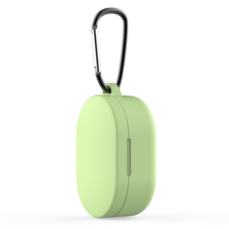 Bluetooth Earphone Silicone Protective Case Cover with Hook for Xiaomi Redmi AirDots 3 - Green