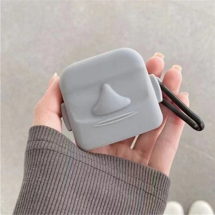 For Samsung Galaxy Buds FE Cartoon Silicone Case Bluetooth Earphone Anti-dust Cover - Stone Man