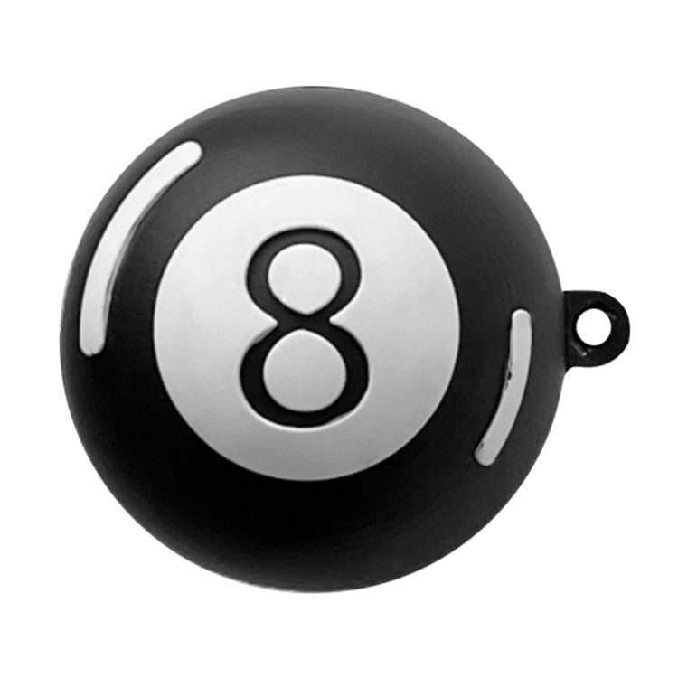For Samsung Galaxy Buds FE Lovely Cartoon Bluetooth Earphone Silicone Anti-Drop Cover - Number 8 Black Ball