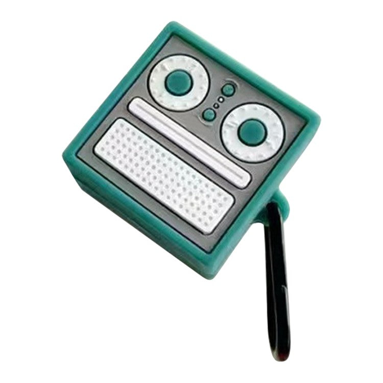 For Samsung Galaxy Buds Pro Bluetooth Earphone Silicone Cover Lovely Cartoon Sleeve - Dual Eye Green Radio