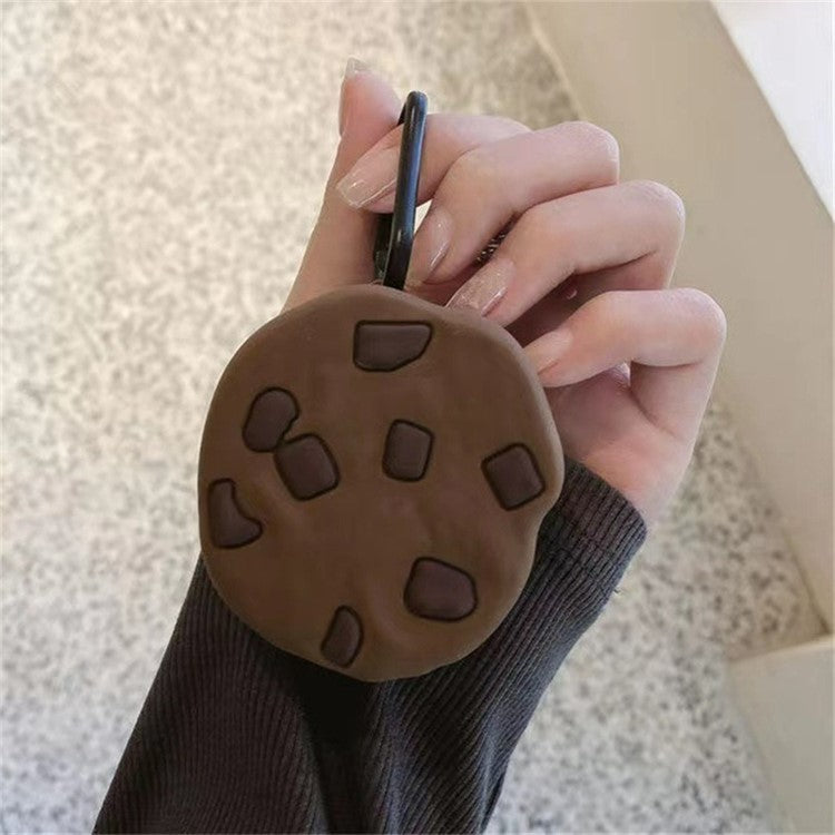 For Samsung Galaxy Buds Pro Bluetooth Earphone Silicone Cover Lovely Cartoon Sleeve - Chocolate Cookie