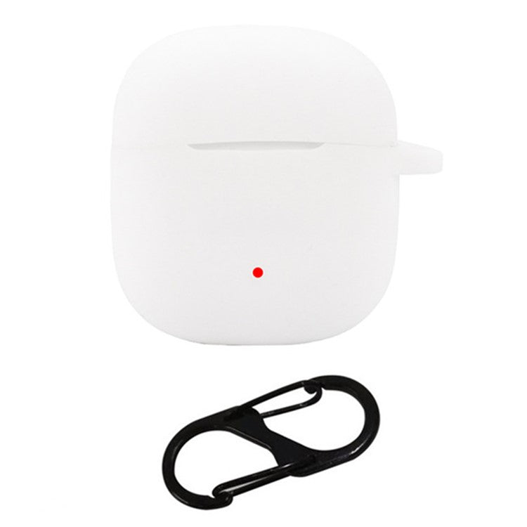 For 1MORE True Wireless Headphones Q10 Cover Anti-Scratch Silicone Case Sleeve with Buckle - White