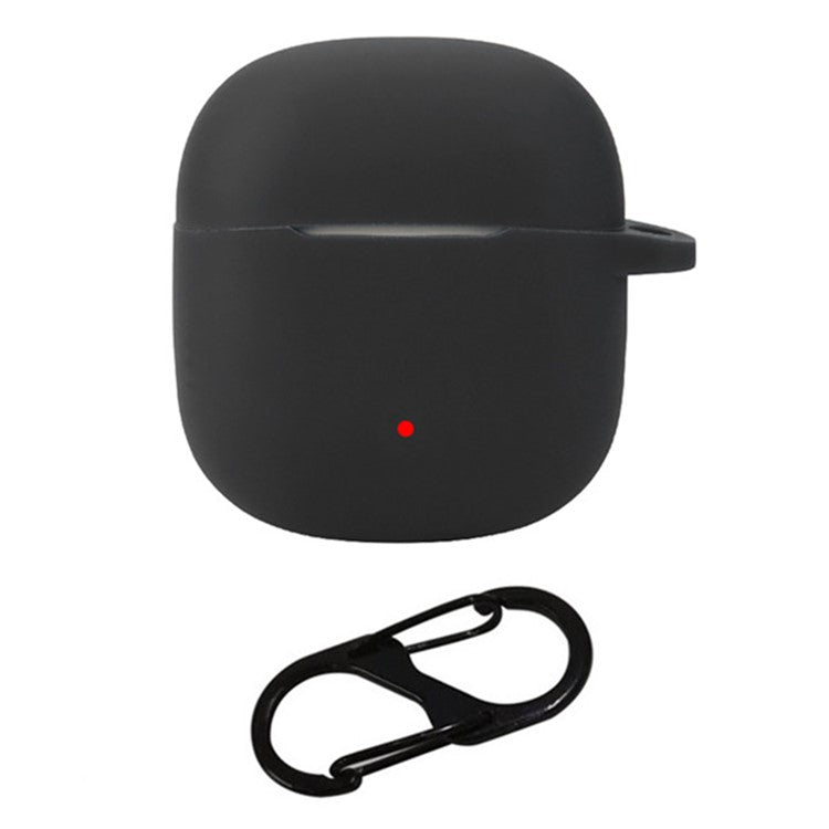 For 1MORE True Wireless Headphones Q10 Cover Anti-Scratch Silicone Case Sleeve with Buckle - Black