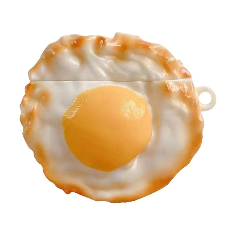 For Oppo Enco Air2 Soft Silicone Cover Cute Cartoon Bluetooth Earphone Anti-Drop Case - Poached Egg
