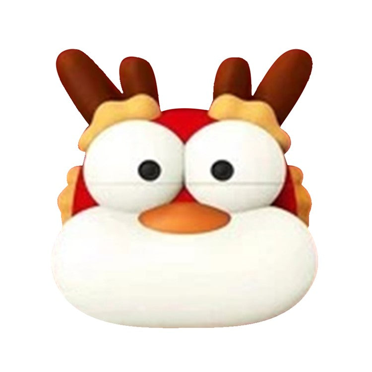 For Oppo Enco Air2 Bluetooth Earphone Cute Cartoon Silicone Cover Drop-Proof Case - Red Dragon