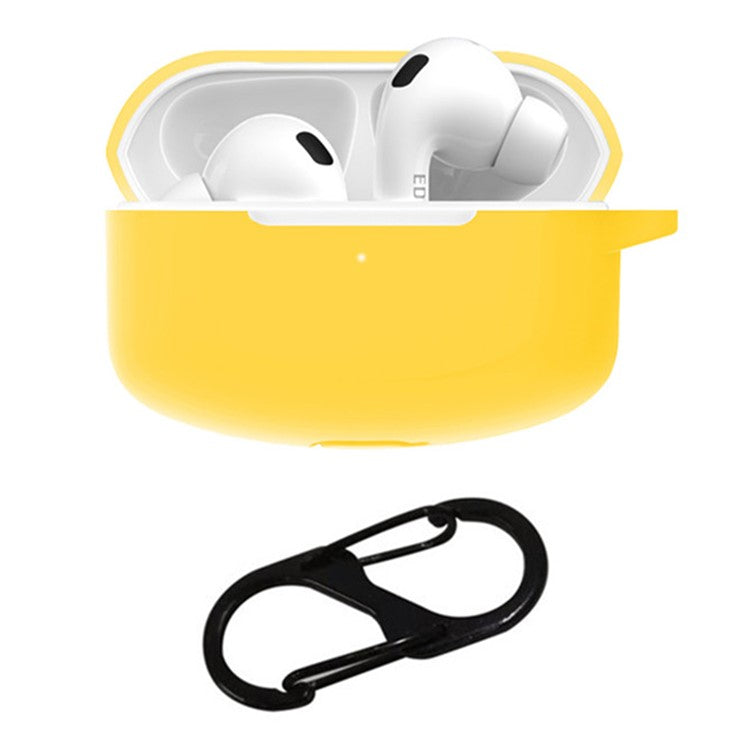 For Edifier Lollipods Pro Silicone Case Earphone Protective Cover with Buckle - Yellow