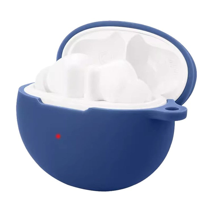 For Huawei FreeBuds 6i Case Silicone Headset Anti-Fall Cover with Buckle - White