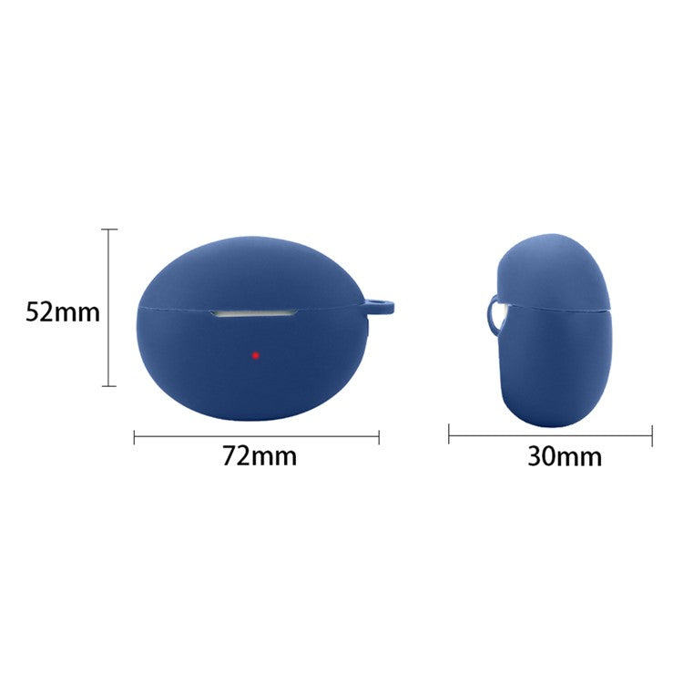 For Huawei FreeBuds 6i Case Silicone Headset Anti-Fall Cover with Buckle - Grey