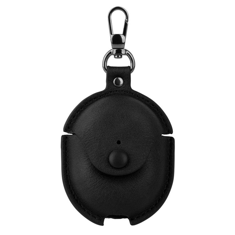 For Xiaomi Redmi Buds 4 Earphone Case PU Leather+PC Bluetooth Earbud Protective Cover - Black