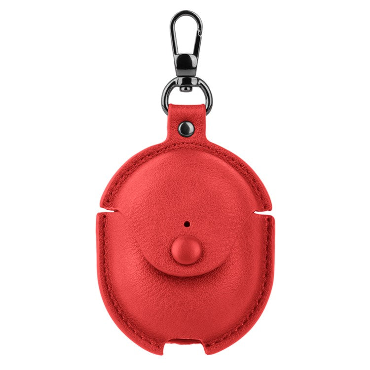 For Xiaomi Redmi Buds 4 Earphone Case PU Leather+PC Bluetooth Earbud Protective Cover - Red