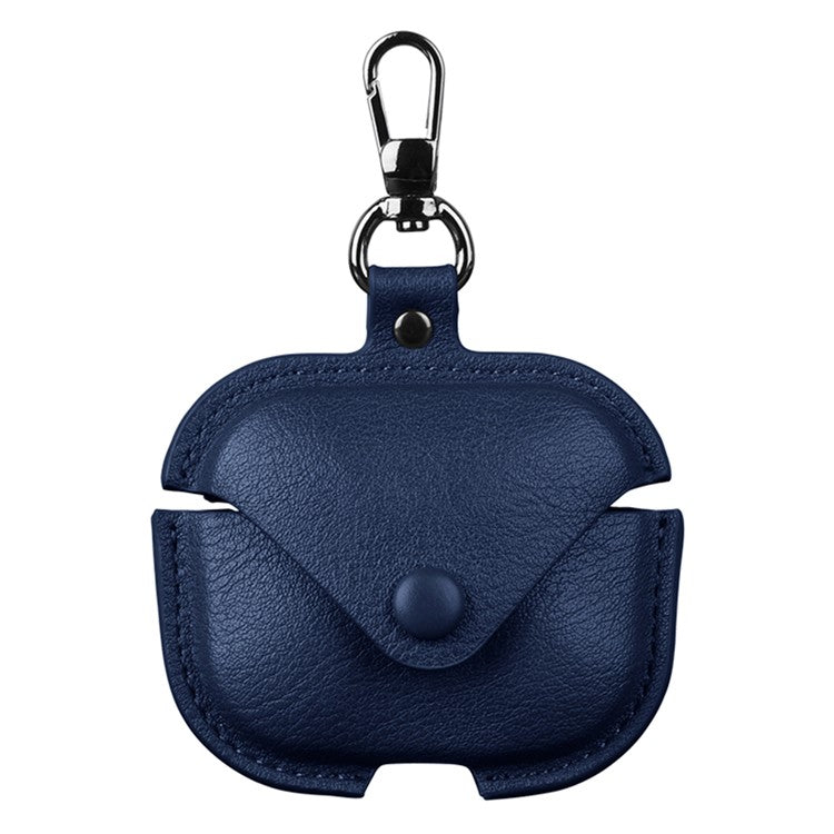 For Xiaomi Redmi Buds 5 Earphone Case PU Leather+PC Bluetooth Earbud Protective Cover - Blue