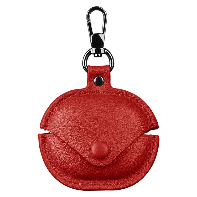 For Xiaomi Redmi Buds 4 Lite Earphone Case PU Leather+PC Bluetooth Earbud Protective Cover - Red