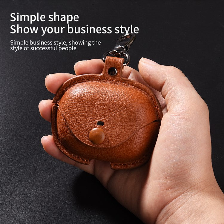 For Xiaomi Redmi Buds 5 Pro Charging Case Cover PU+PC Bluetooth Headset Protector - Brown