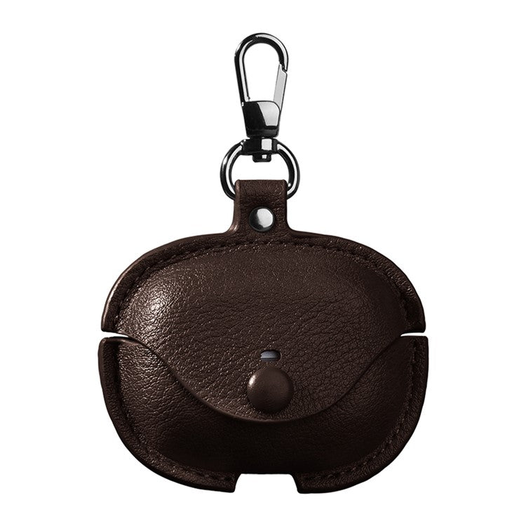 For Xiaomi Redmi Buds 5 Pro Charging Case Cover PU+PC Bluetooth Headset Protector - Dark Brown