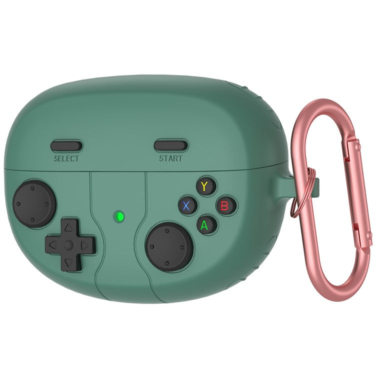 For Bose Ultra Open Earbuds Game Console Design Liquid Silicone Case Bluetooth Earphone Cover - Green