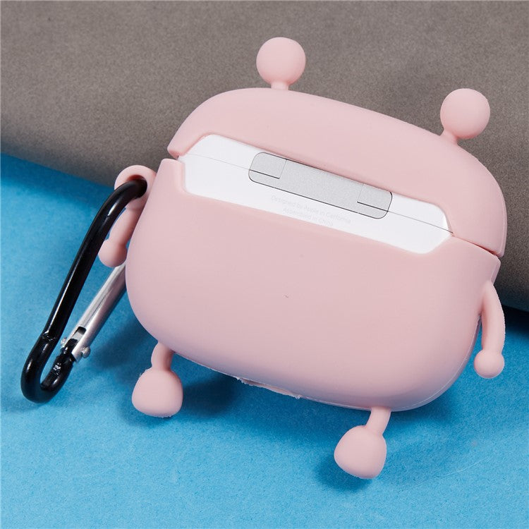 For Apple AirPods Pro Silicone Cover Bubble Fidget Stress Relief Frog Protective Case - Pink