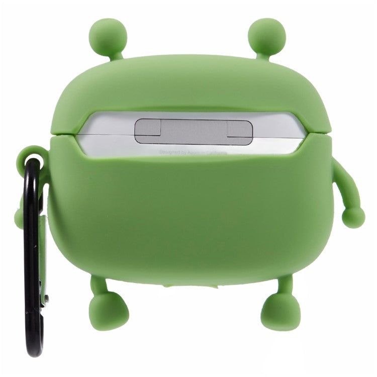 For Apple AirPods Pro Silicone Cover Bubble Fidget Stress Relief Frog Protective Case - Green