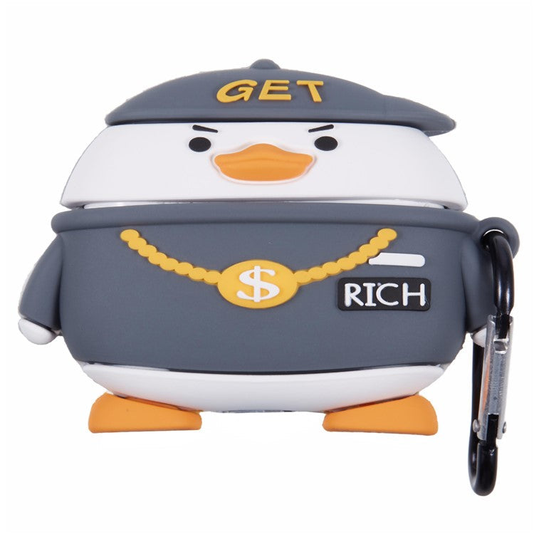 For Apple AirPods Pro Bluetooth Earphones Silicone Cover Hip Hop Duck Protective Case