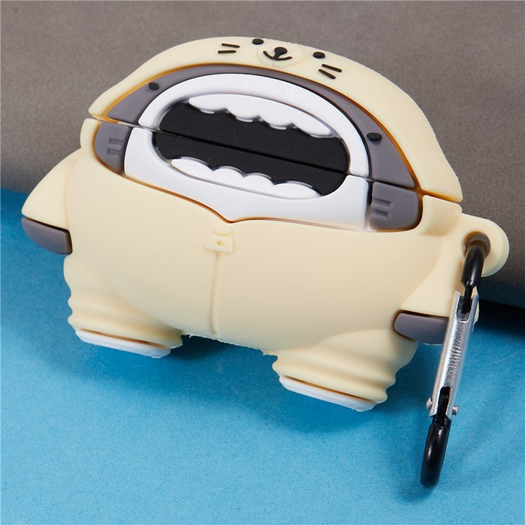 For Apple AirPods Pro Silicone Cover Raincoat Shark Bluetooth Earphones Protective Case